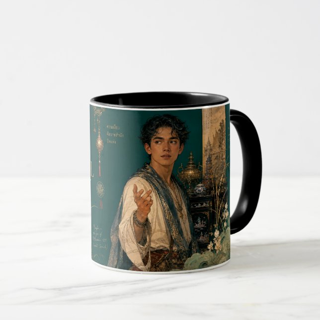 Taza Príncipe de Siam. (Anverso derecho)