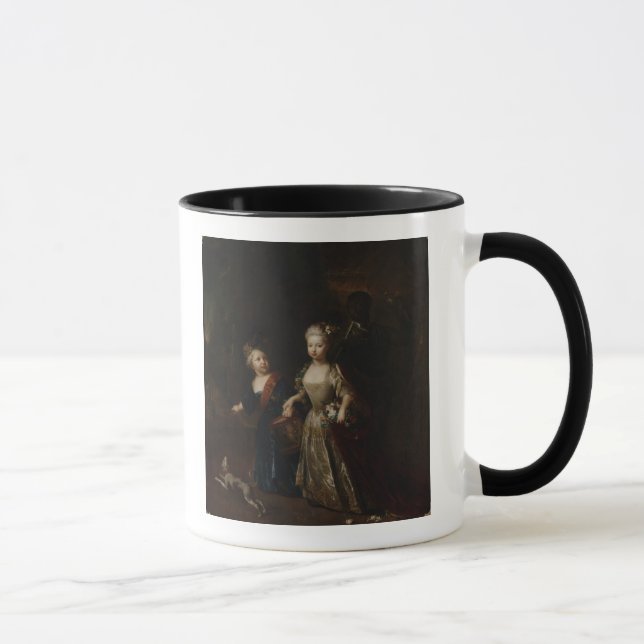 Taza Príncipe heredero Frederick II con la hermana (Derecha)