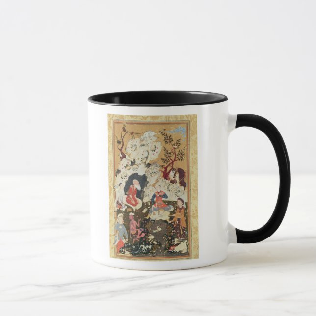 Taza Príncipe que visita un asceta (Derecha)