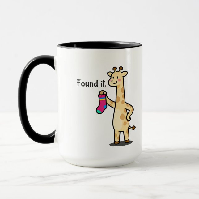 Taza Pro-Finder Giraffe Funny Coffee Mug (Izquierda)
