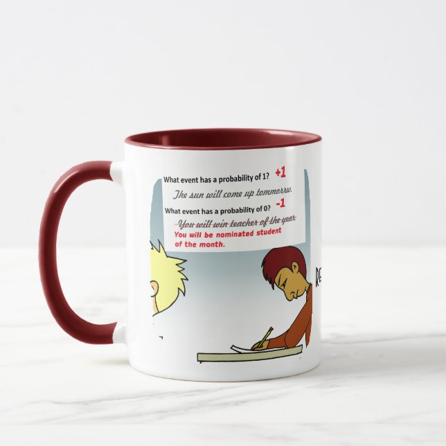 Taza Probabilidad de café combinado Mug (Izquierda)