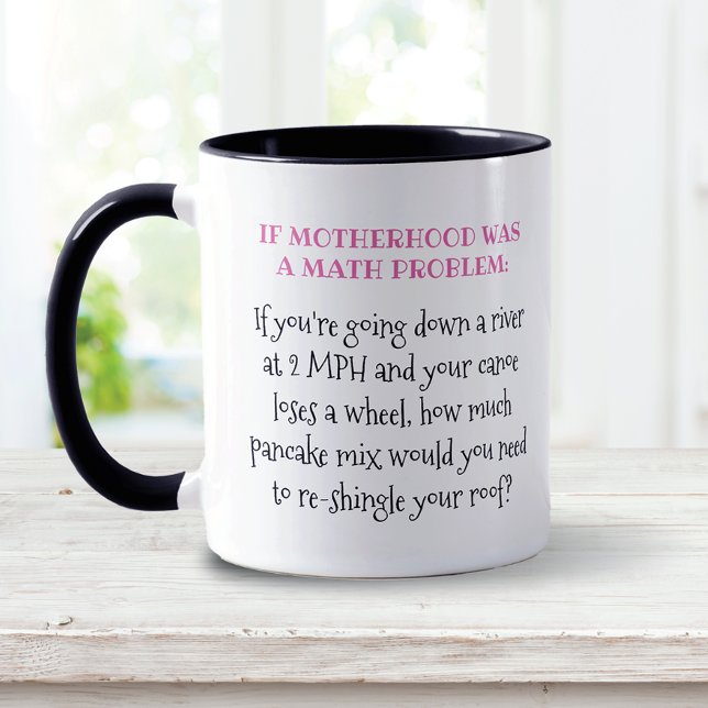 Taza Problema de matemáticas del Día de la Madre divert (Subido por el creador)