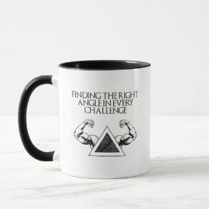 Taza Problema Matemático de Ángulo Recto en Todo Reto
