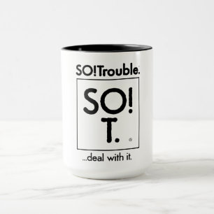 Taza ¡Problemas! ...lidiar con eso.