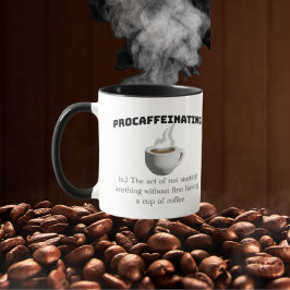 Taza Procaffeinating: necesito café para empezar cualqu