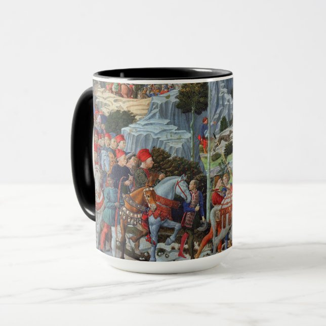 Taza Procesión de los Gozzoli Magi-Benozzo (Anverso izquierdo)