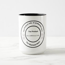 Taza Producto blanco y negro minimalista moderno elegan