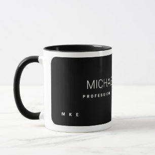 Taza Profesional moderna Nombre comercial Café negro Mu