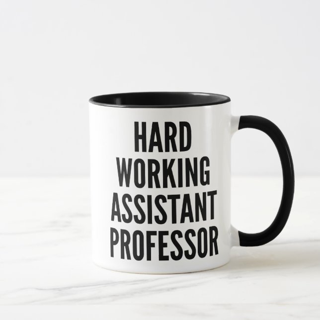 Taza Profesor auxiliar de trabajo duro (Derecha)