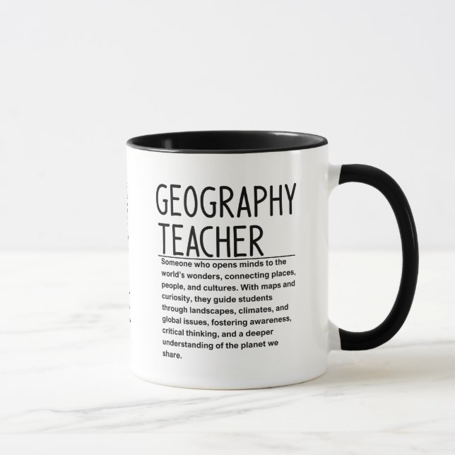 Taza profesor de geografía (Derecha)