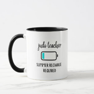 Taza Profesor de Judo Recarga de Verano - Divertido Art