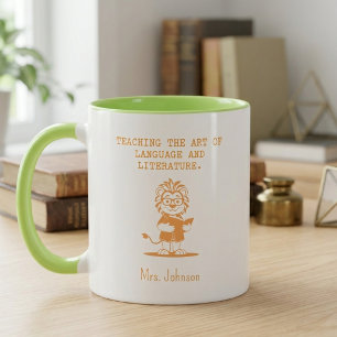 Taza Profesor de literatura de lengua inglesa arte