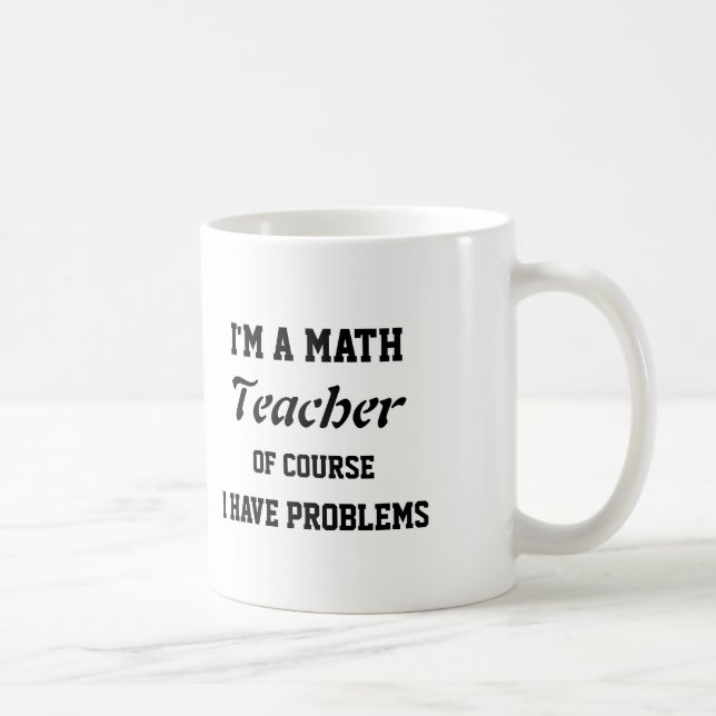 Taza Profesor de matemáticas adaptable (Derecha)