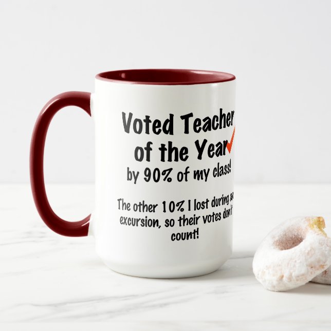 Taza Profesor del café del año (Con donut)