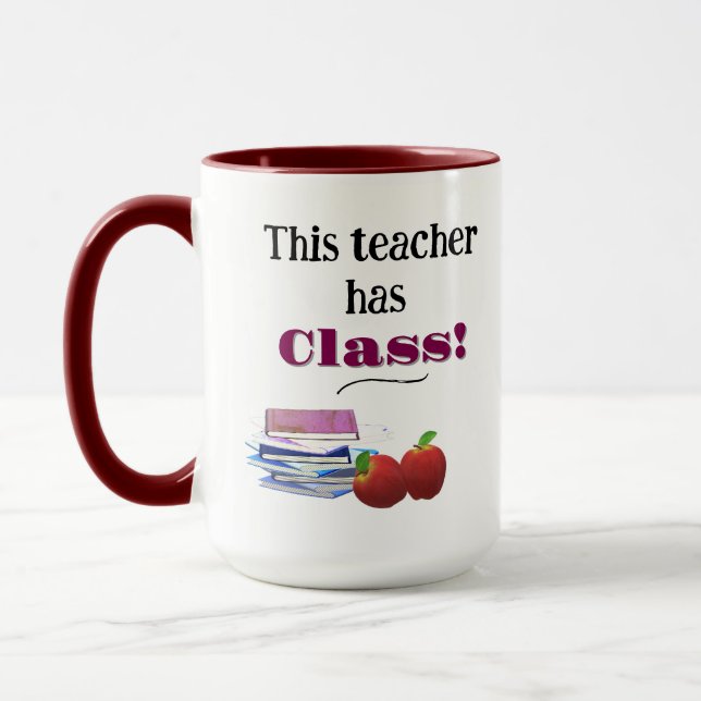 Taza Profesor personalizado de personalizable (Izquierda)