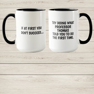 Taza Profesor Universitario Coffee Mug, regalo para pro