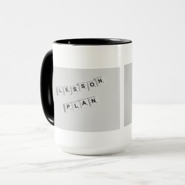 Taza Profesora del plan de lección Mug Stylish Black &  (Anverso izquierdo)