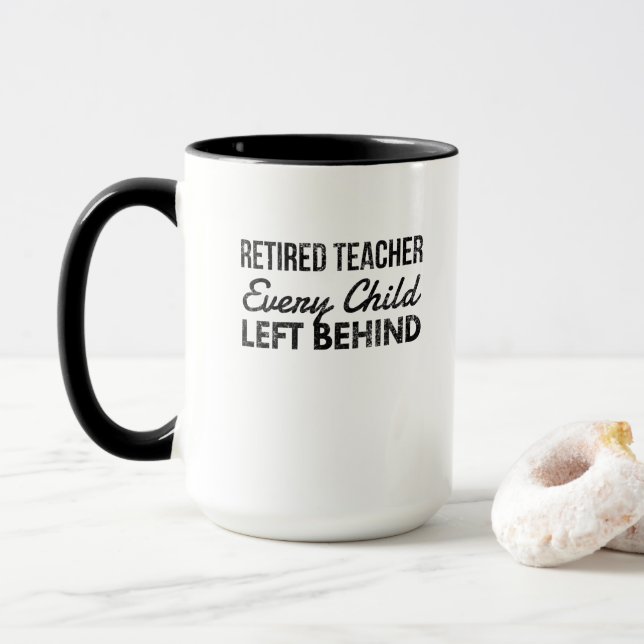 Taza Profesora jubilada, todo niño dejado en apuros (Con donut)