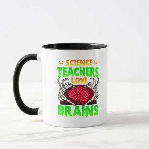 Taza Profesores Brains Skeleton Halloween