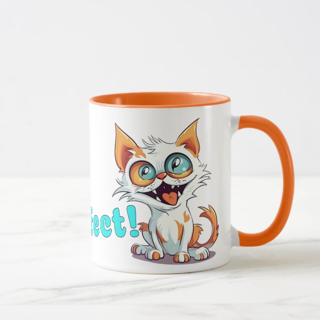 Taza Profundidad - Novedad Personalizado Graciosa Gato  (Derecha)