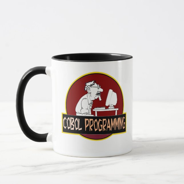 Taza Programador de COBOL - Leyenda de la codificación  (Izquierda)