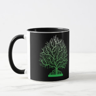 Taza Programador de codificación de computadora de árbo
