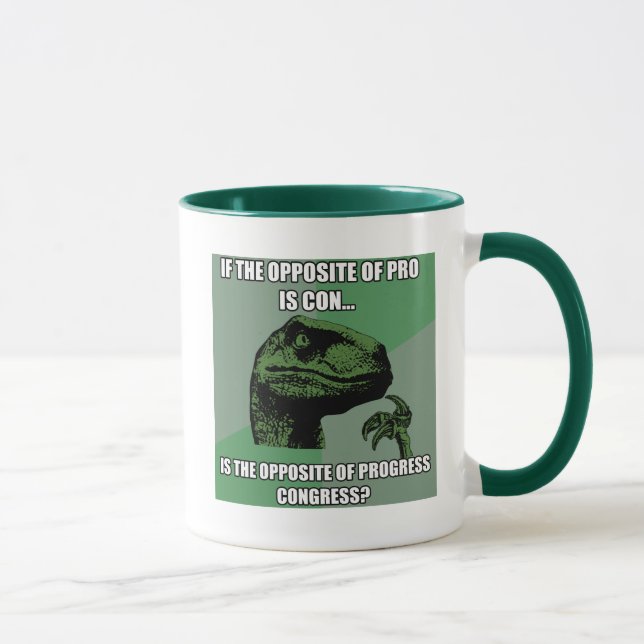 Taza Progreso de Philosoraptor contra congreso (Derecha)