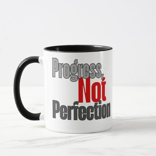 Taza Progress not perfection  (Izquierda)
