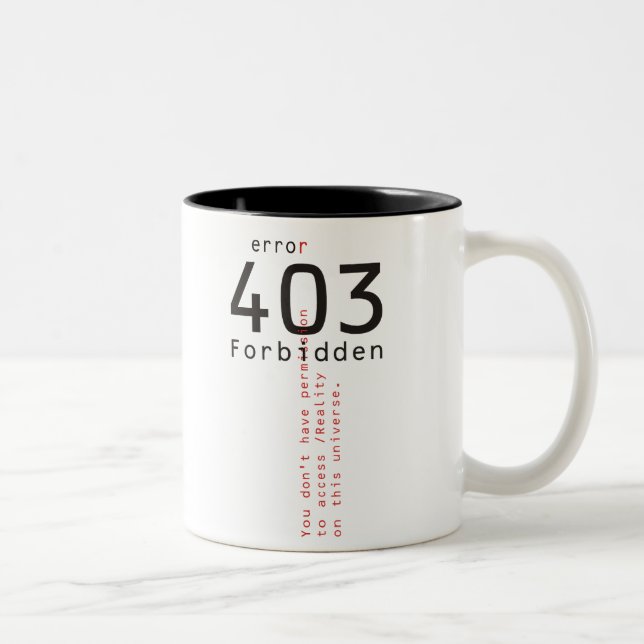 Taza prohibida 403 de la realidad (Derecha)