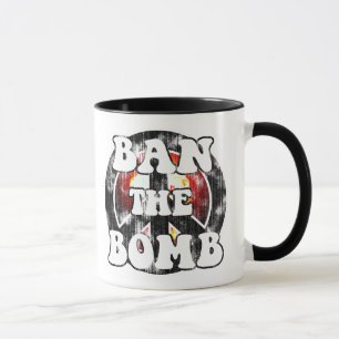 Taza Prohibir la bomba (apariencia desgastada)