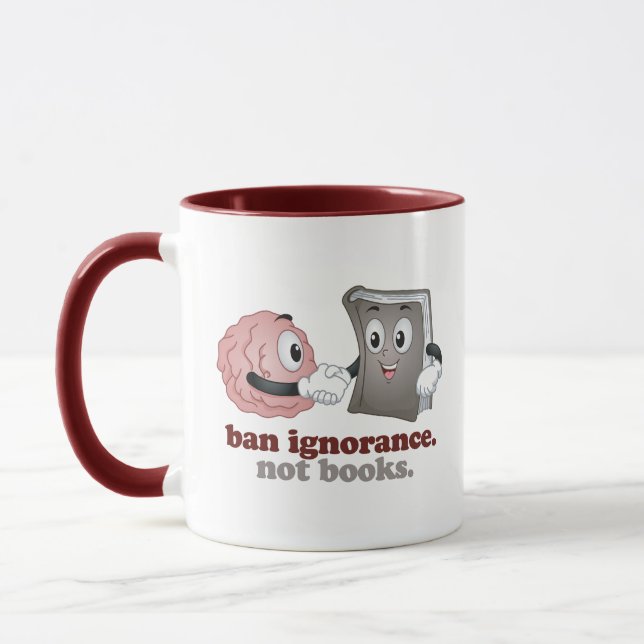 Taza Prohibir la ignorancia no los libros (Izquierda)