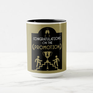 Taza Promoción de trabajo de felicitaciones