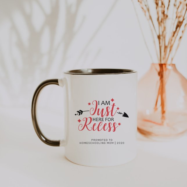 Taza Promocionado a Homeschooling Mom | Cita divertida (Subido por el creador)