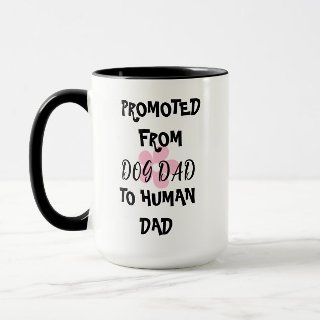 TAZA PROMOCIONADO DE PERRO PADRE A HUMAN DAD MUG (Izquierda)