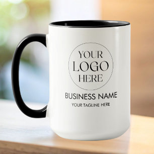Taza promocional de código QR con logotipo de nego
