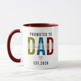 Taza Promoted to Dad | Personalized First Father’s Day