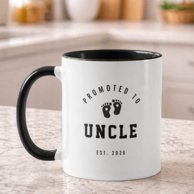 Taza Promoted to Uncle Mug New Uncle Gift (Subido por el creador)