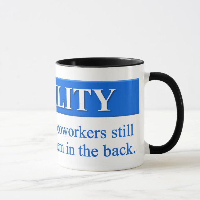 Taza Promover estabilidad del lugar de trabajo (Derecha)