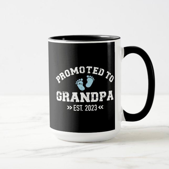 Taza Promovió al abuelo est. invitación del embarazo en (Derecha)