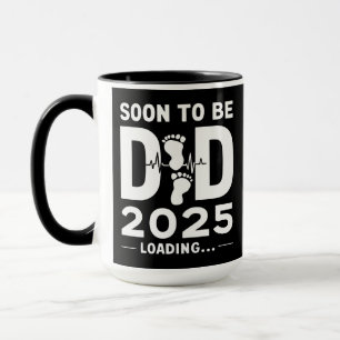 Taza Pronto Papá Est 2025 Nuevo Papá a Ser