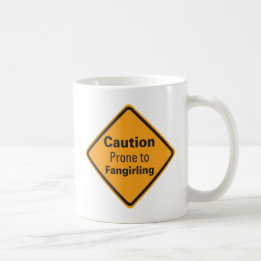Taza propensa de Fangirling de la precaución