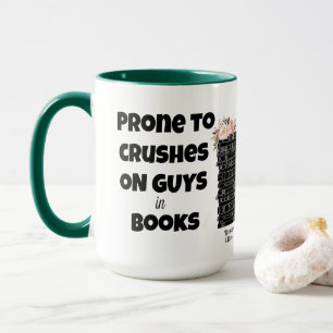 Taza Propenso a aplastar a los hombres en los libros