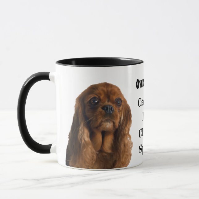Taza Propiedad De Un Ruby Cavalier King Charles Spaniel (Izquierda)