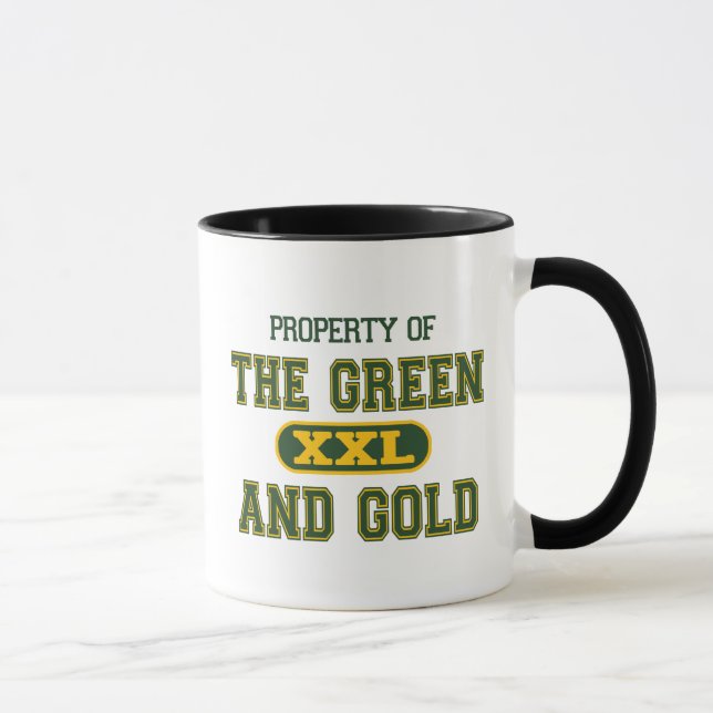 Taza Propiedad del verde y del Gold1 (Derecha)
