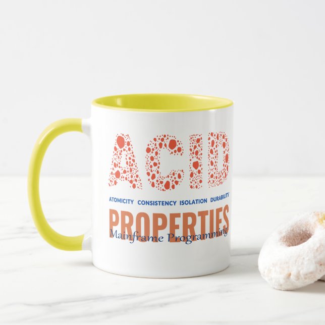 Taza Propiedades ACID en la programación de mainframe (Con donut)