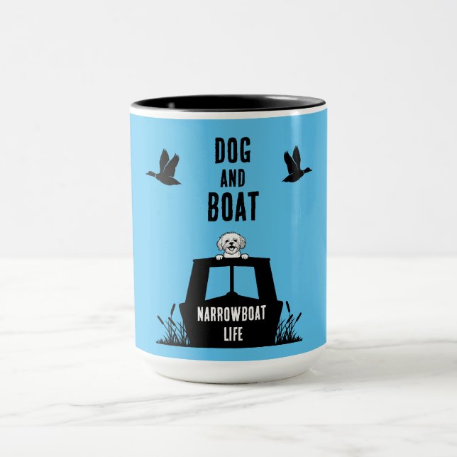 Taza Propietario de canalboat de lancha estrecha (Centro)