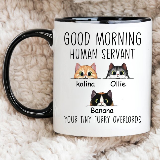 Taza Propietario de gato personalizado, sirviente human (Subido por el creador)