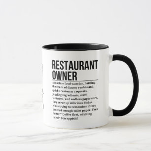 Taza Propietario del restaurante