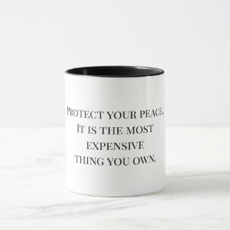 Taza Protect Your Peace - Inspirational Quote