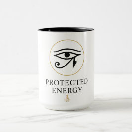 Taza Protected Energy – Minimal Eye of Horus Symbol |